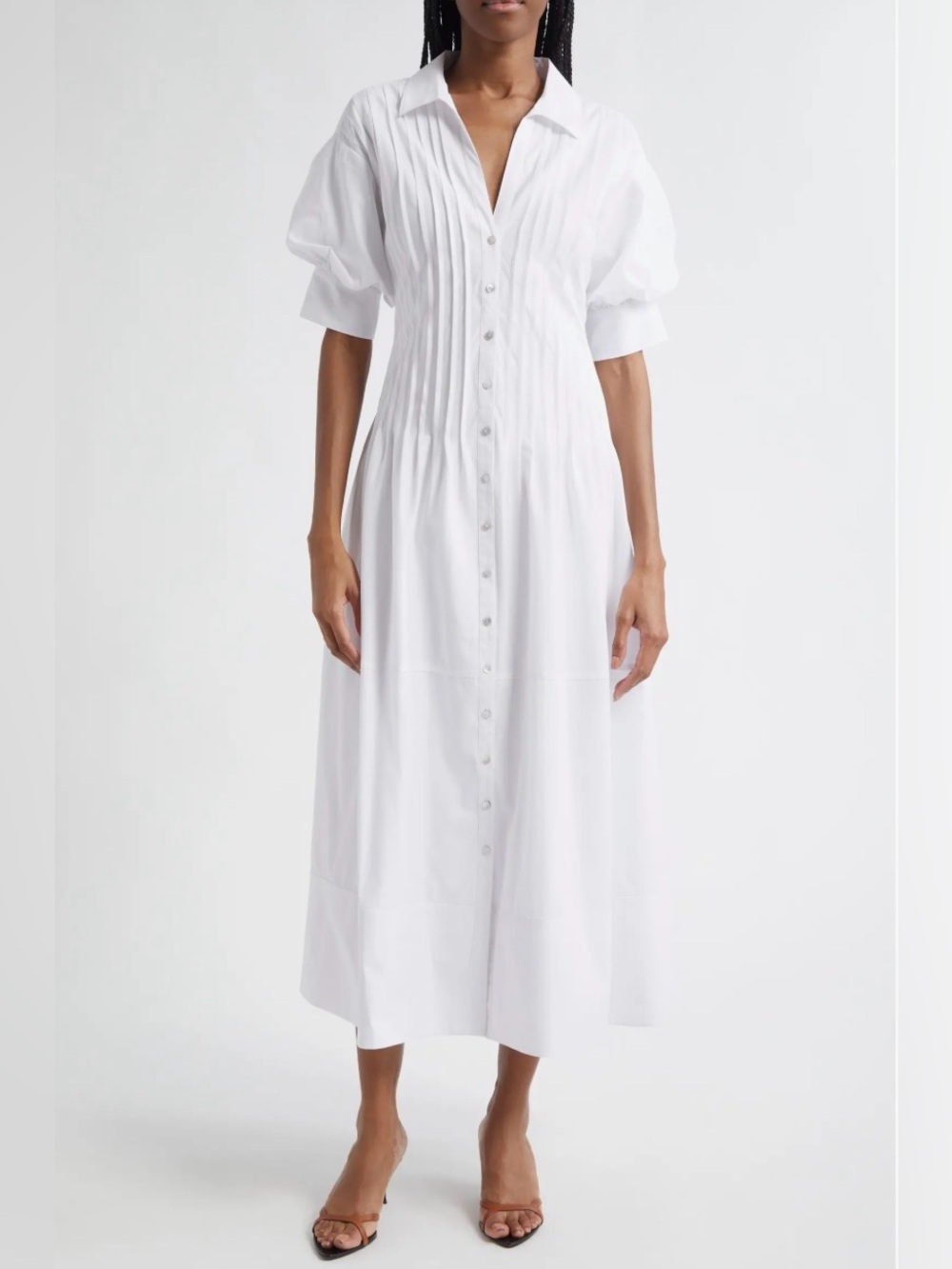 Cinq a Sept Monty Pleated Midi Dress